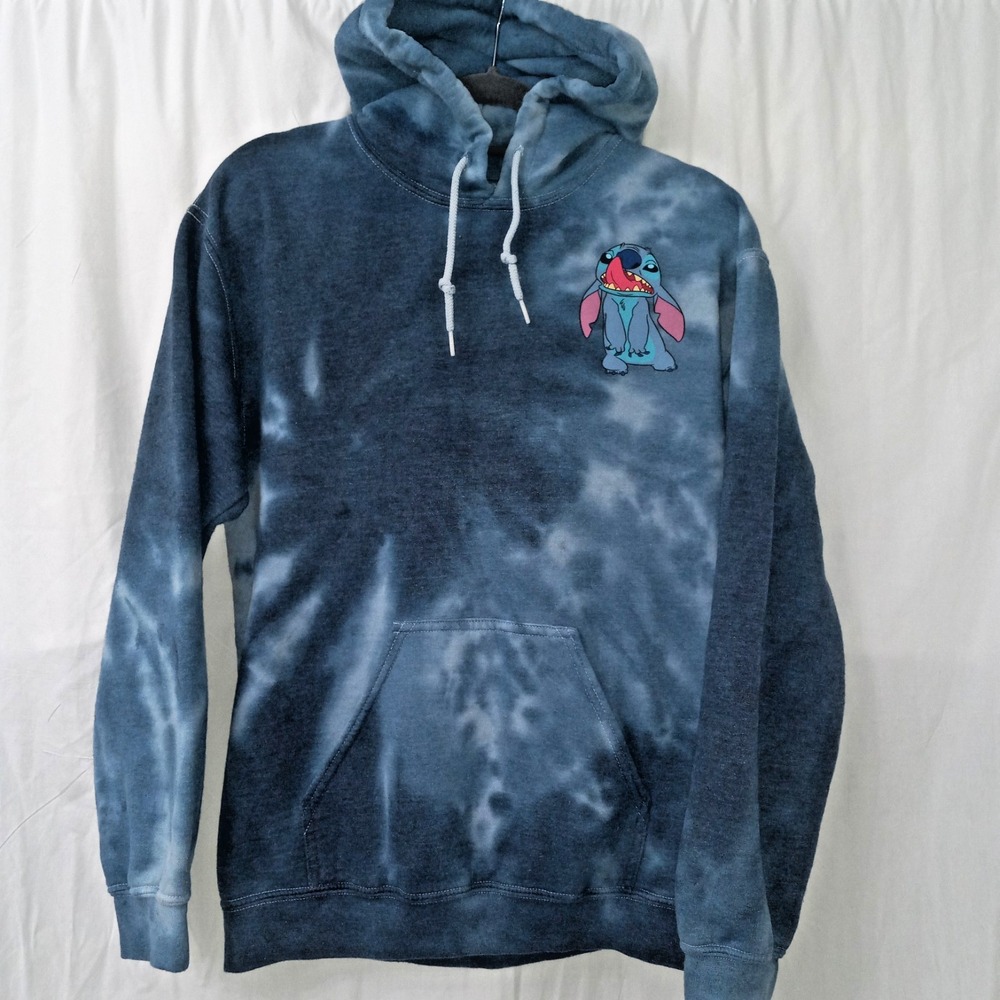 Disney's Stitch Tie Dye Hoodie Women's Size S Small‎